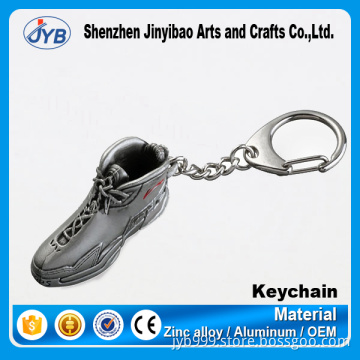 new fashion 3D metal key ring shoe shaped keychain for wholesale